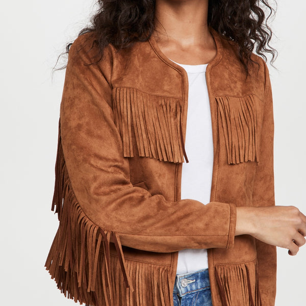 【OFFICINE GENERALE】joyce fringed suede コート Officine Generale Joyce Suede Double-Breasted Fringe Coat
