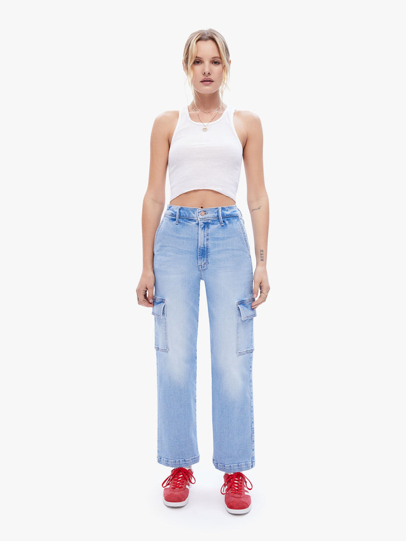The Straight Up Rambler Cargo Ankle  Mother Denim   
