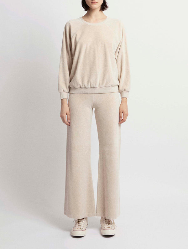 The Heather Velour Zephyra Flare Pants  Suzie Kondi   