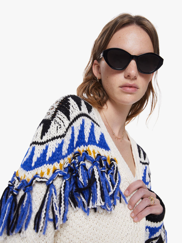 The Fringe Cardigan  Mother Denim   
