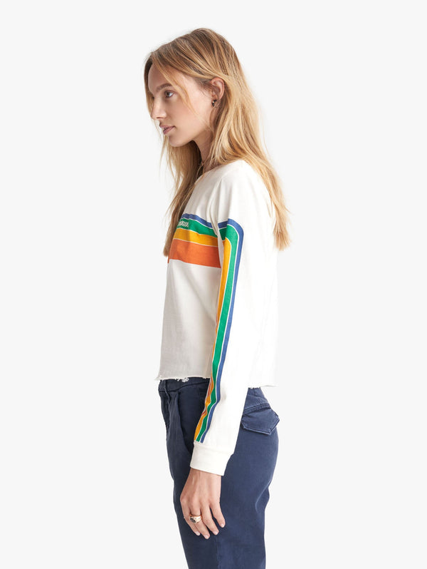 Long Sleeve Slouchie Rainbow Top Apparel Mother Denim   