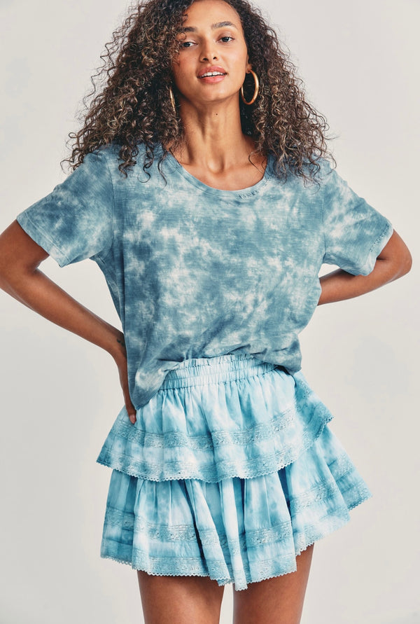 Ruffle Mini Skirt Apparel LoveShackFancy   