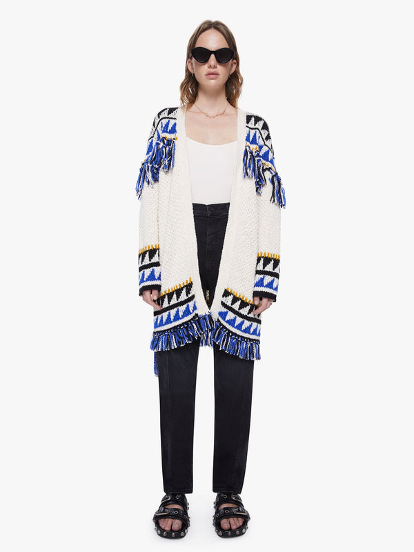 The Fringe Cardigan  Mother Denim   