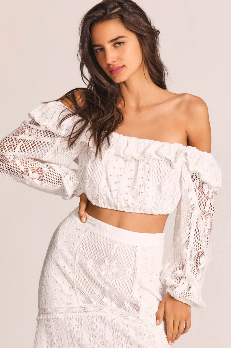 Dorabella Crop Top Apparel & Accessories LoveShackFancy   