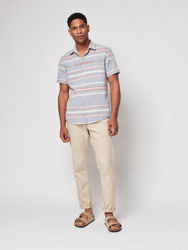 Doug Good Feather Short-Sleeve Shirt Apparel & Accessories Faherty   