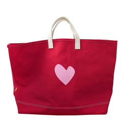 Imperfect Heart Canvas Beach Tote Accessories Kerri Rosenthal   