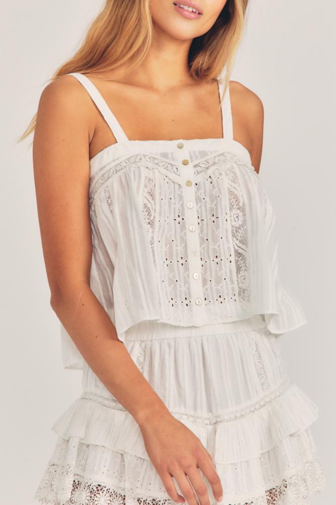 Maitri Tank Apparel & Accessories LoveShackFancy   