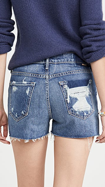 Dutchie Frayed Jean Shorts Apparel Mother Denim   