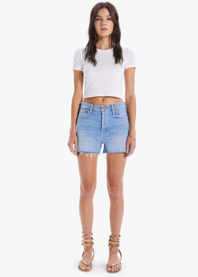 The Scrapper Cut Off Fray Short Apparel & Accessories Mother Denim   