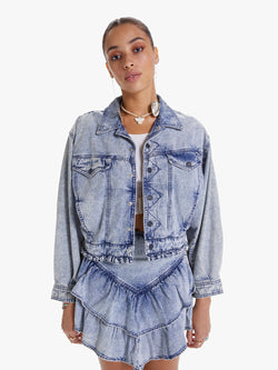 The Fly Away Ruffle Jacket Apparel Mother Denim   
