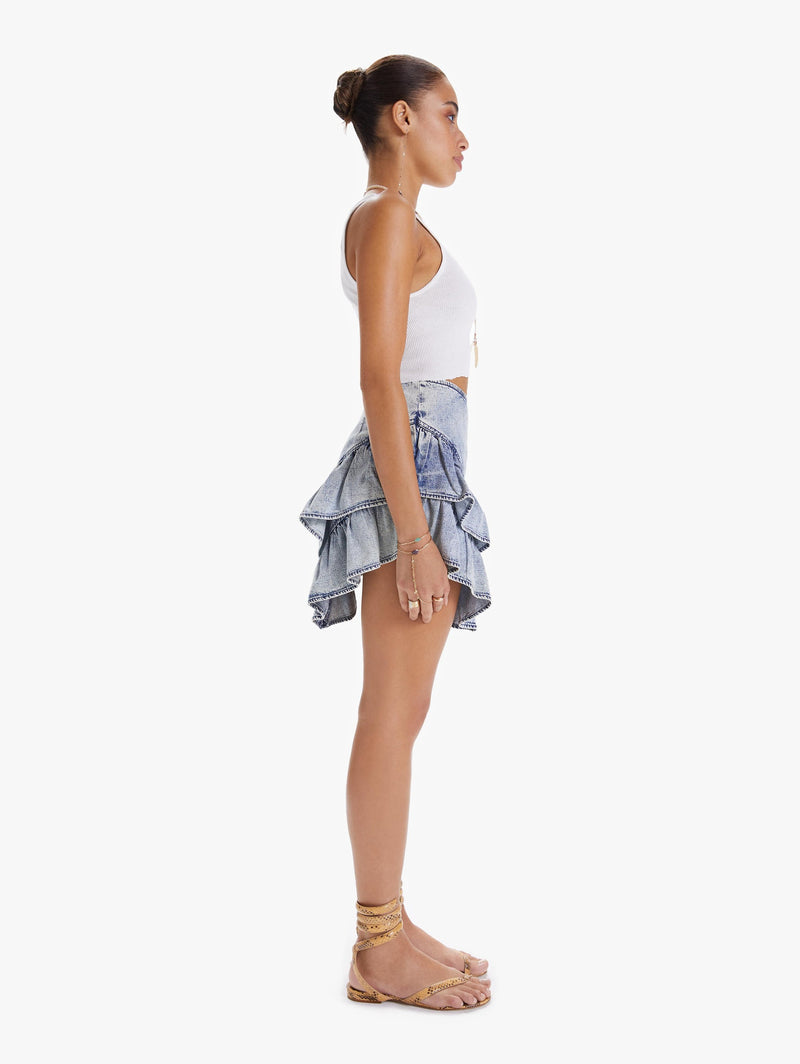 The Ruffle Mini Skirt Apparel Mother Denim   