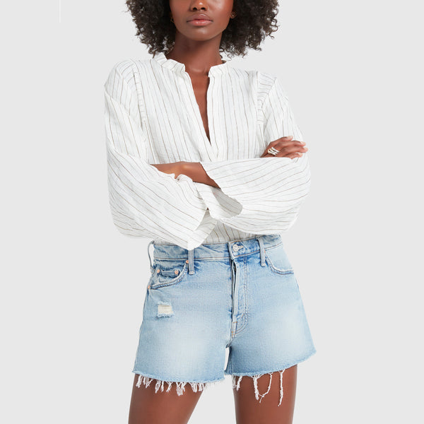 The Tomcat Kick Fray Shorts Apparel Mother Denim   