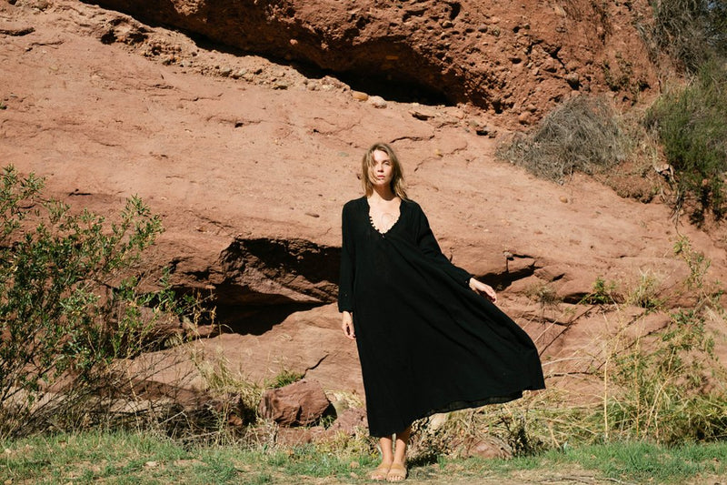 Cotton Gauze Fiore Maxi Apparel Natalie Martin   