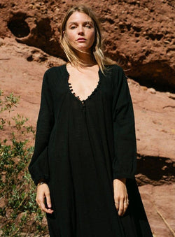 Cotton Gauze Fiore Maxi Apparel Natalie Martin   