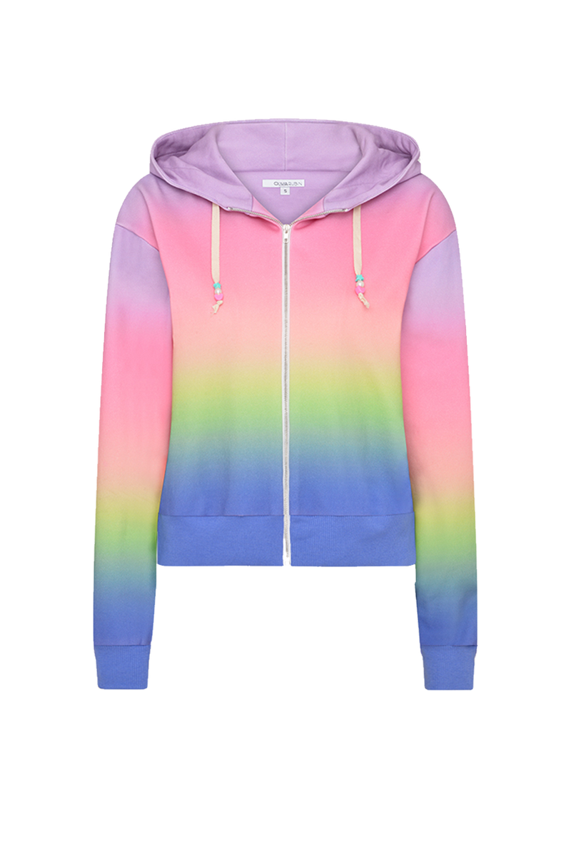 Ombre zip up 2024 hoodie