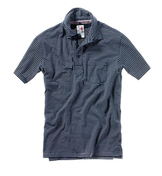 Stripe Slot Polo Apparel Relwen   