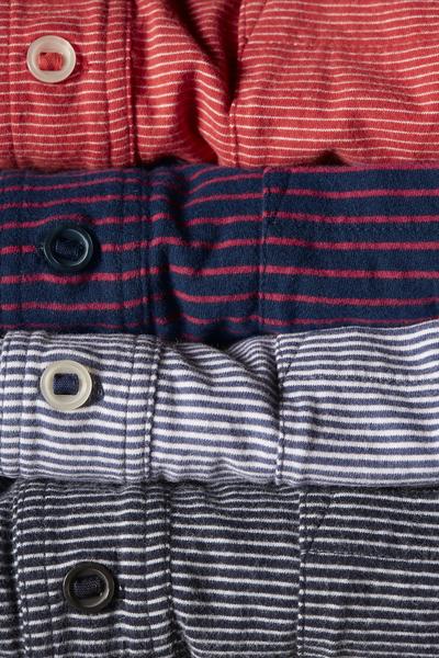 Jersey Finespun Stripe Polo Apparel Relwen   