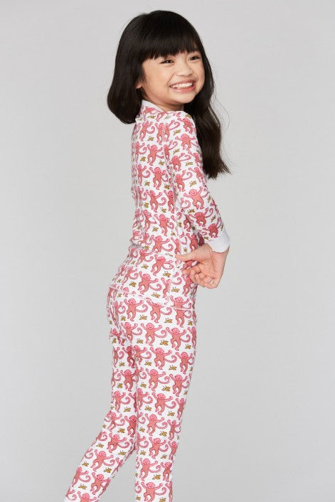 Kids Monkey Pajama Set Apparel Roller Rabbit   