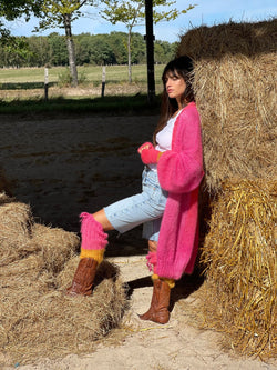 Oversized Love Coat Apparel & Accessories Rose Carmine   