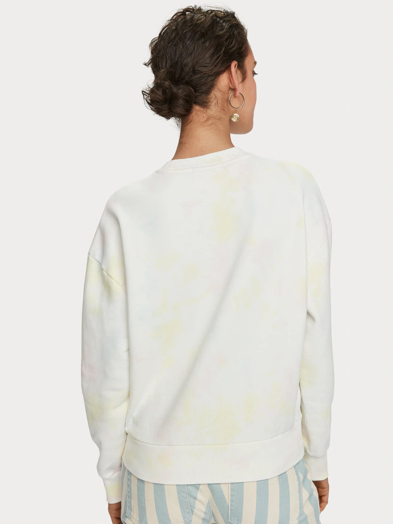 Tie Dye Dropped Shoulder Sweatshirt Apparel Scotch & Soda   