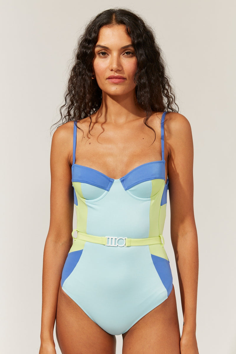 The Spencer One Piece Swimsuit Apparel Solid & Striped   