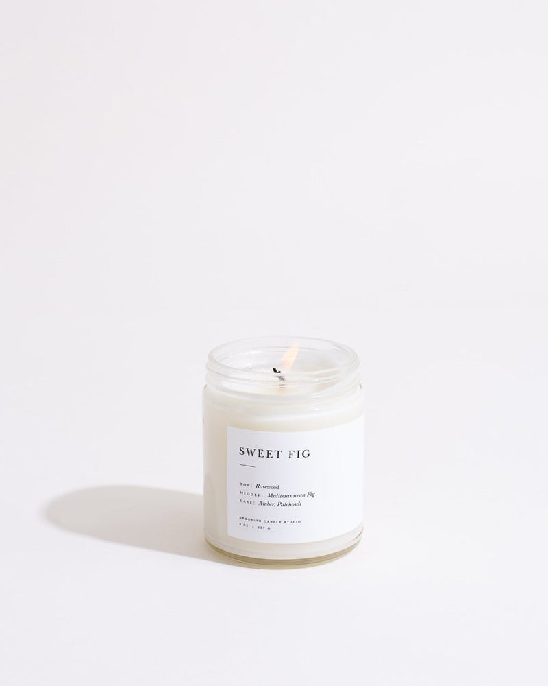 Sweet Fig Minimalist Candle Accessories Brooklyn Candle Studio   