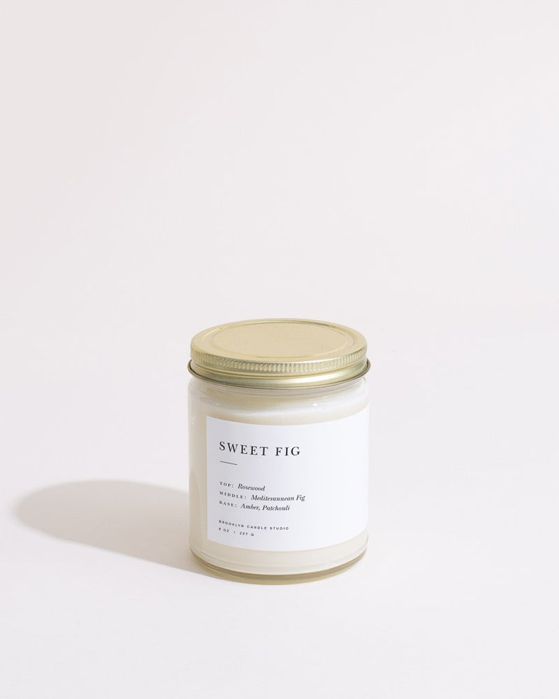 Sweet Fig Minimalist Candle Accessories Brooklyn Candle Studio   
