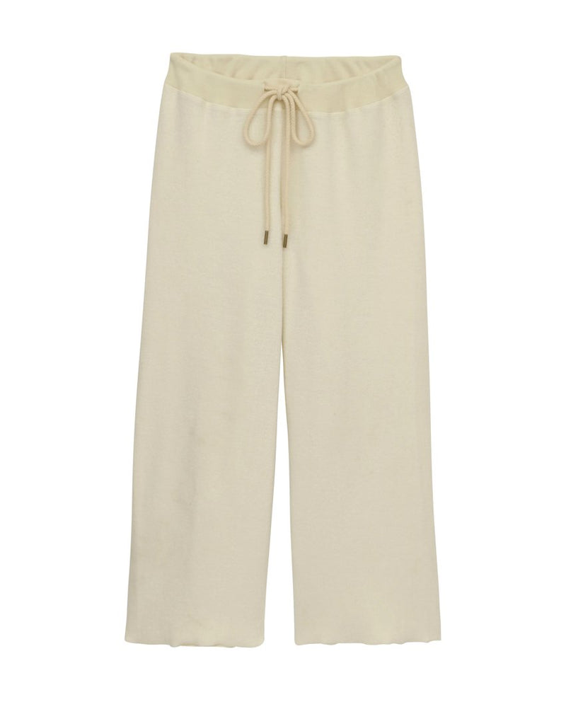 The Fleece Wide Leg Cropped Sweatpant Apparel & Accessories The Great   