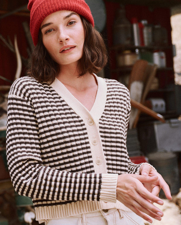 The Mini Striped Cardigan Apparel The Great   