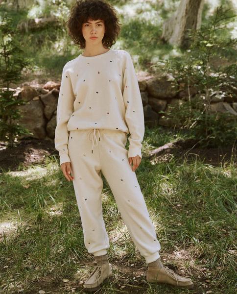 The Sherpa Cropped Sweatpant Apparel The Great   