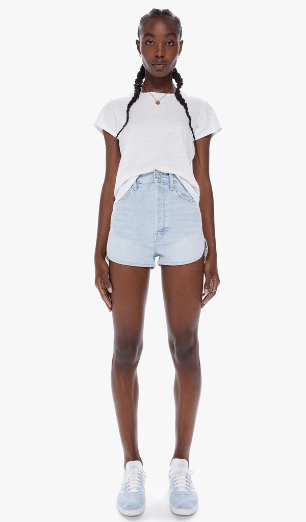 The Tippy Top Frisky Zip Matinee  Mother Denim   