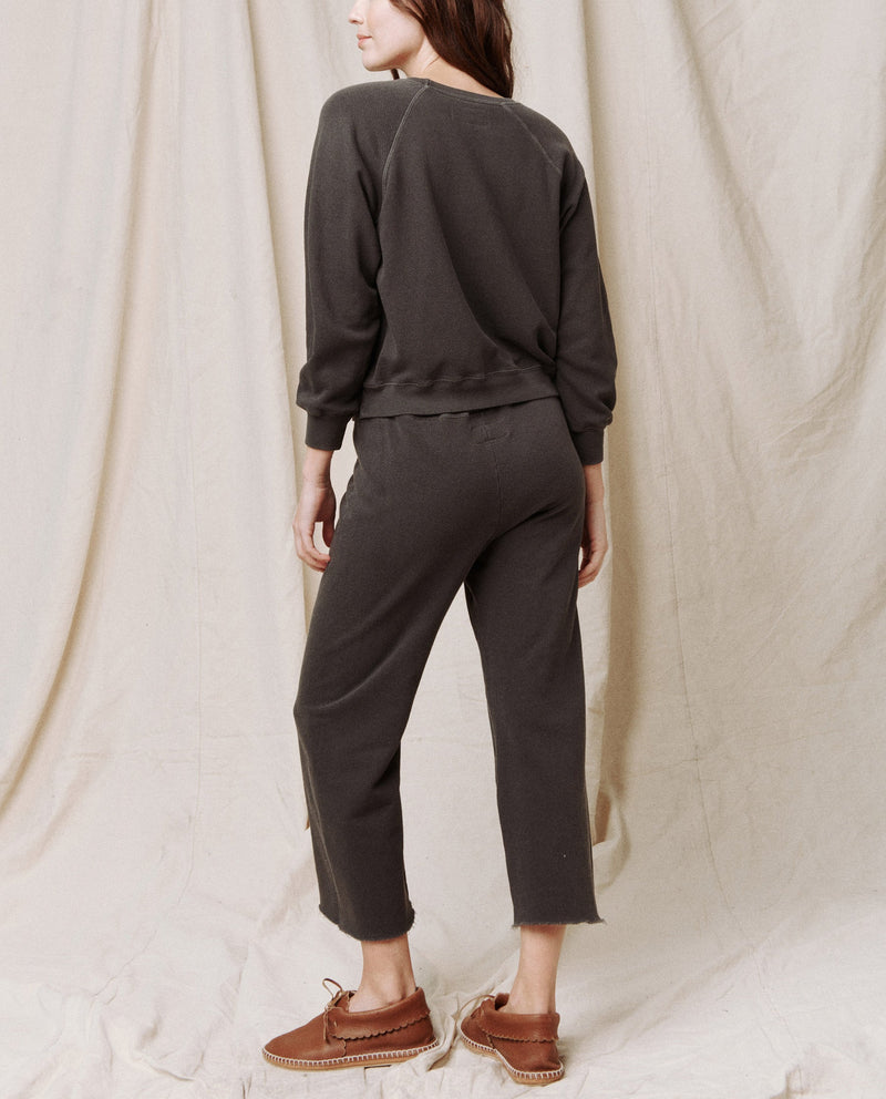 The Wide Leg Cropped Sweatpant Apparel & Accessories The Great   