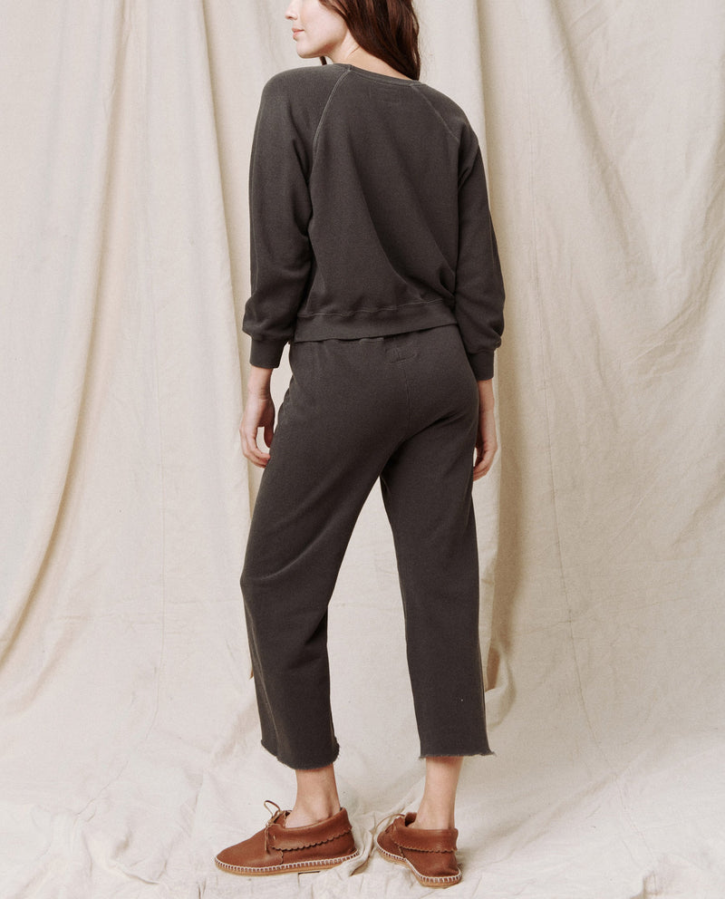 The Wide Leg Cropped Sweatpant Apparel & Accessories The Great   