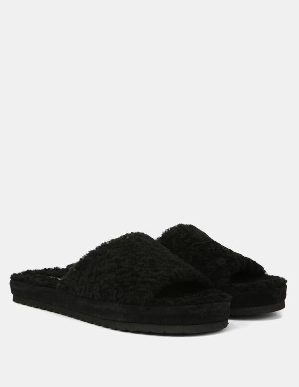 Shearling Kalina Slide Sandal Apparel Vince   