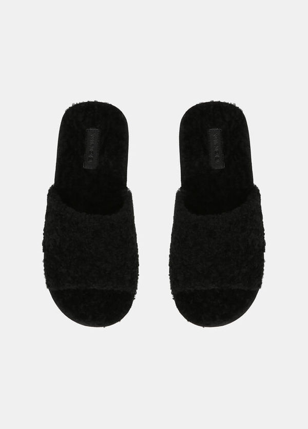 Shearling Kalina Slide Sandal Apparel Vince   