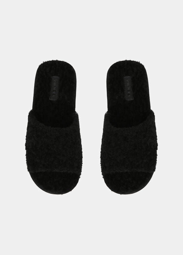 Shearling Kalina Slide Sandal Apparel Vince   