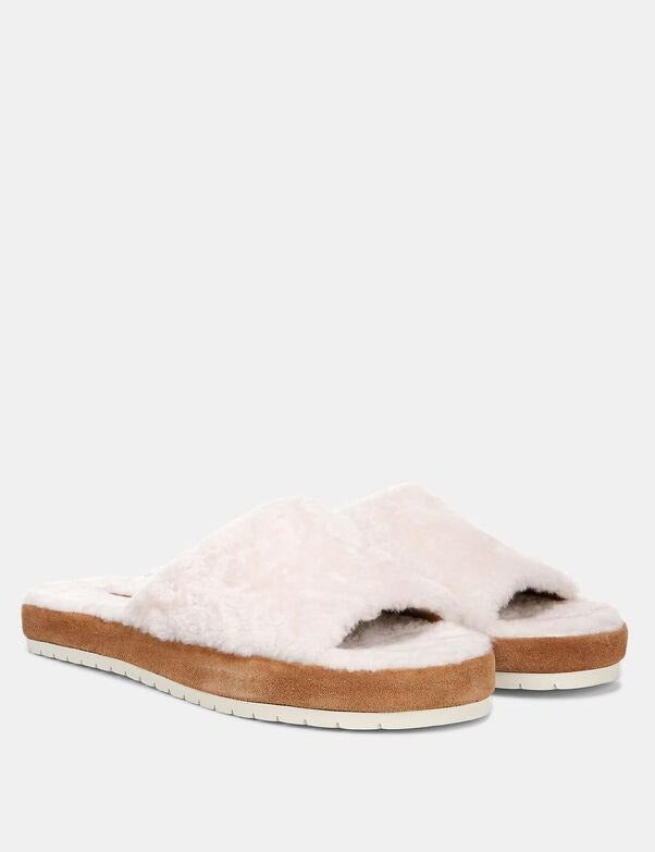 Shearling Kalina Slide Sandal Apparel Vince   