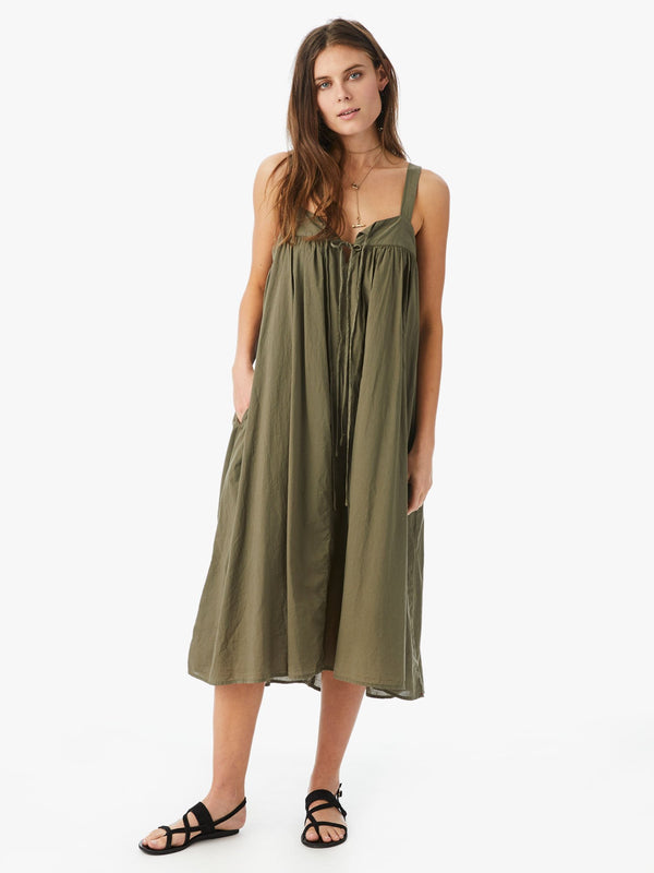 Kynsley Midi Dress Apparel Xirena Extra Small Bottle Green 